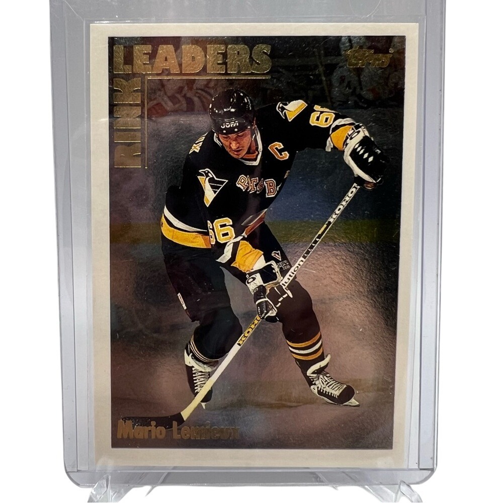 1995‎ Topps Rink Leaders Mario Lemieux Pittsburgh Penguins Center #2RL NHL #66